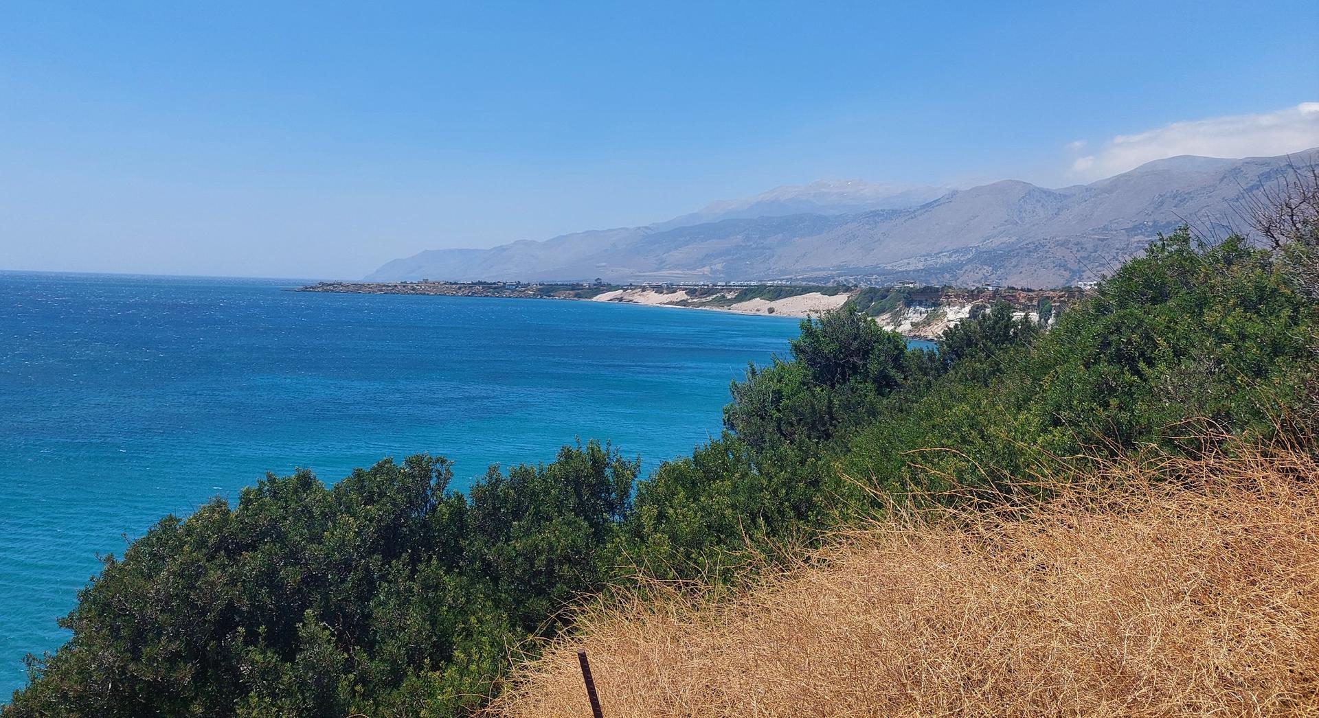2 - vente terrain vue mer frangokástello crète grèce
