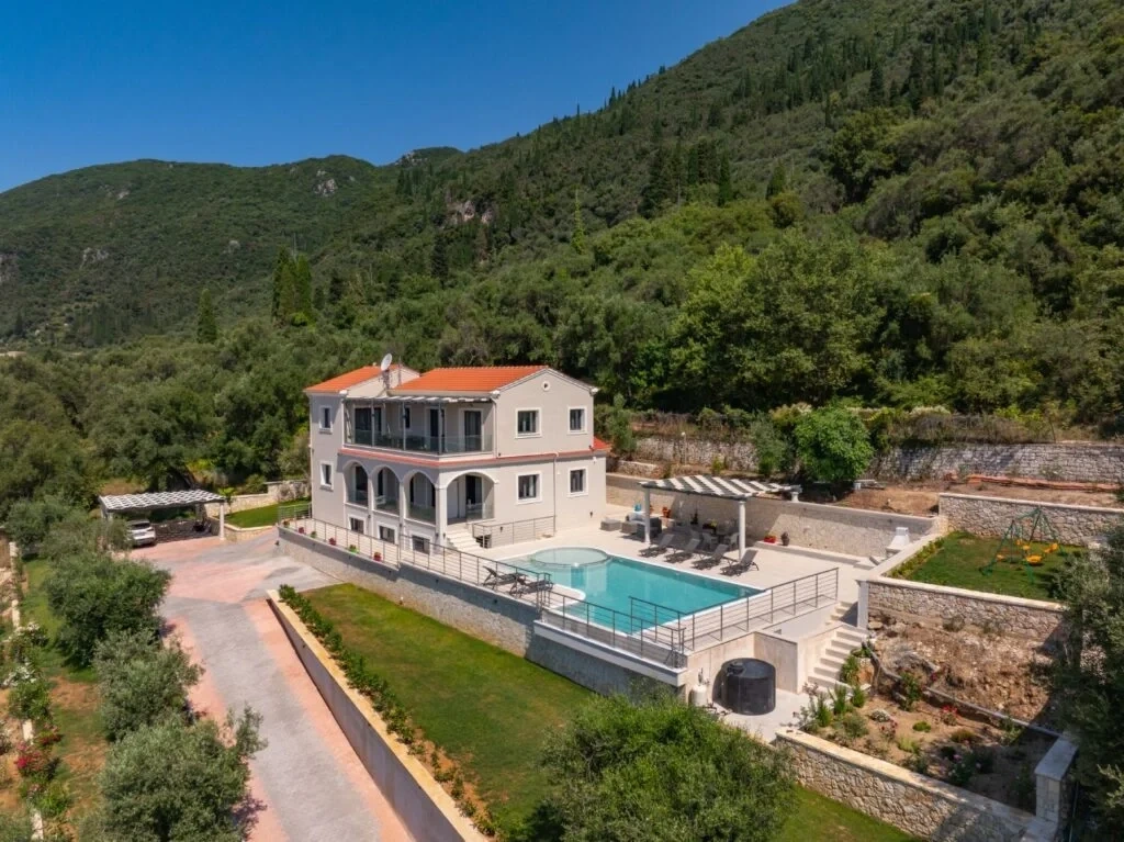 2 - vente villa vue mer agios markos îles ioniennes grèce
