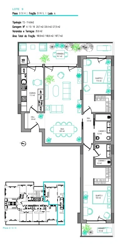 1 - vente appartement vue mer lombos algarve portugal