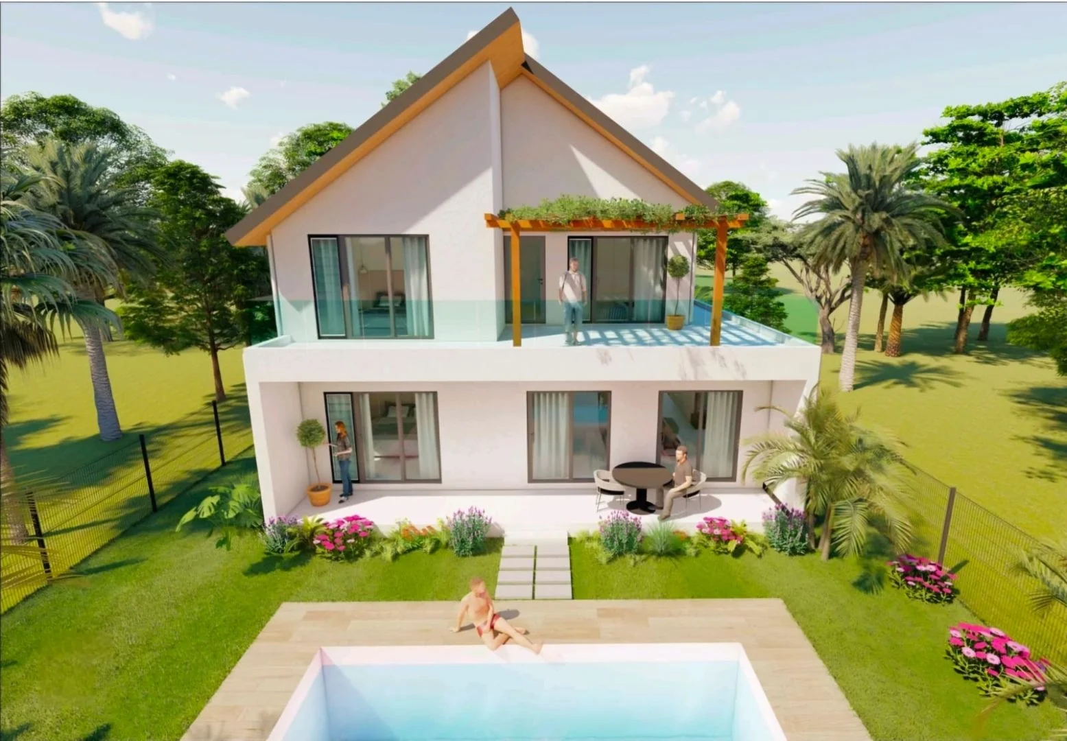 2 - vente maison vue mer flic en flac rivière noire île maurice