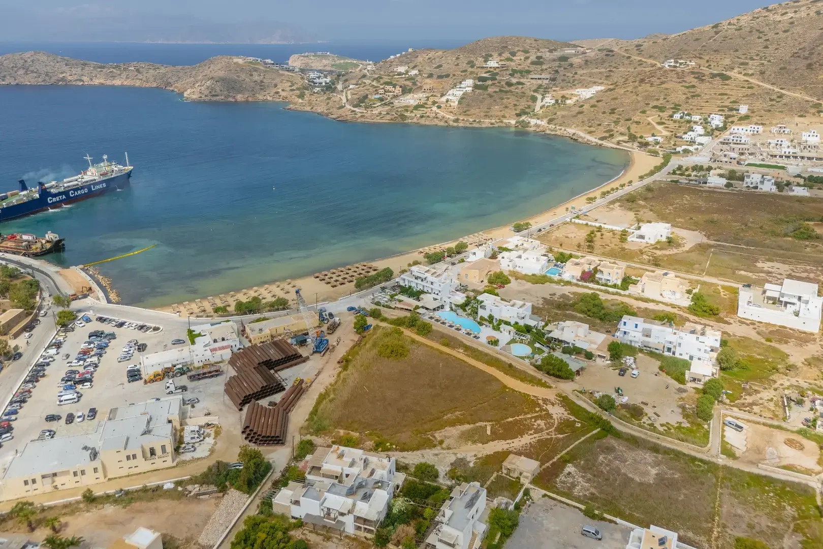 1 - sea view plot of land for sale in ios - cyclades south aegean greece