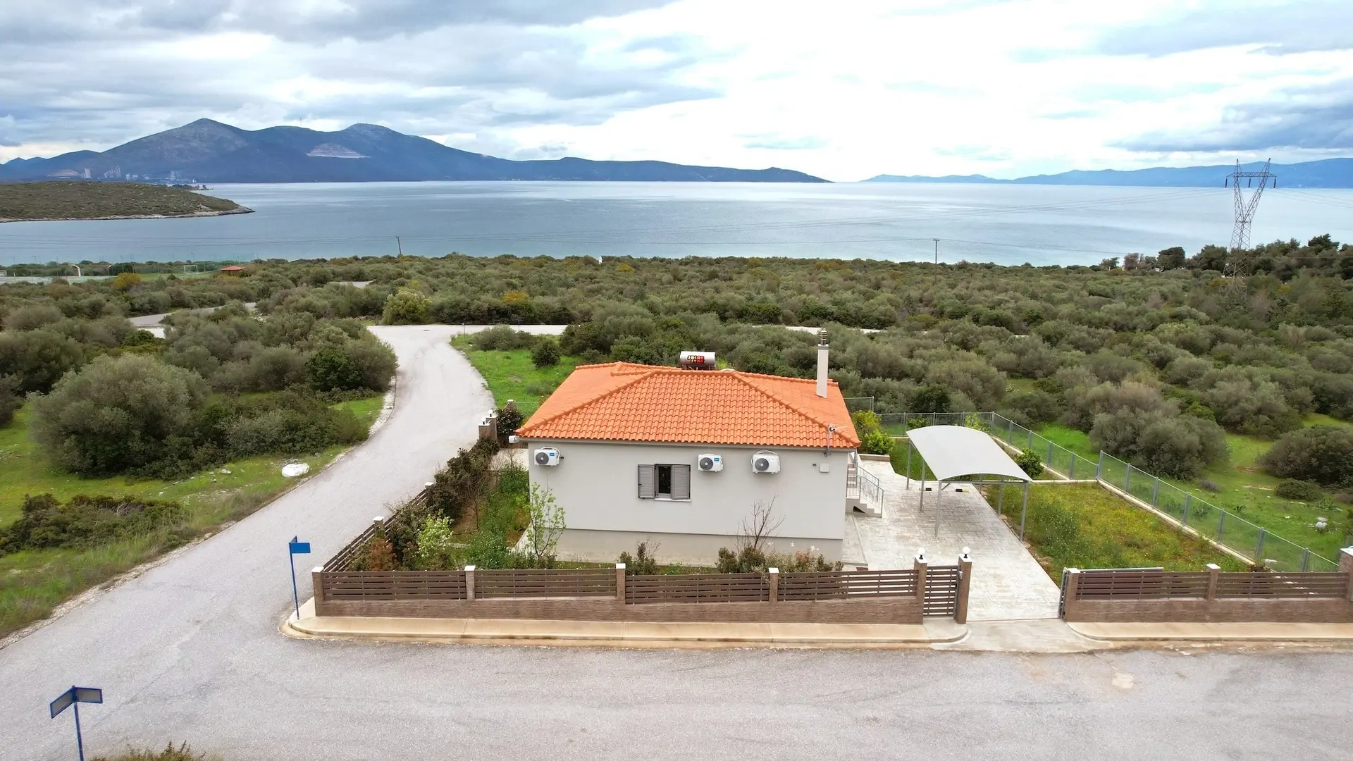 1 - vente villa vue mer akti nireos grèce centrale grèce