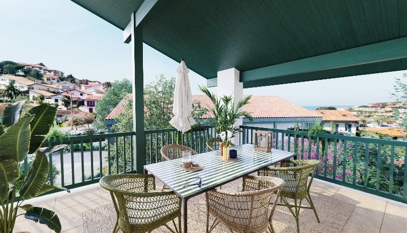 1 - sea view apartment for sale in bidart - côte basque pyrénées-atlantiques - côte basque france