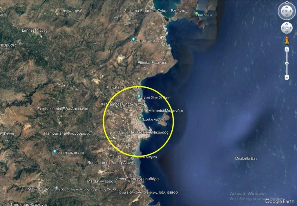 2 - продажа территория вид моря айос-николаос крит греция