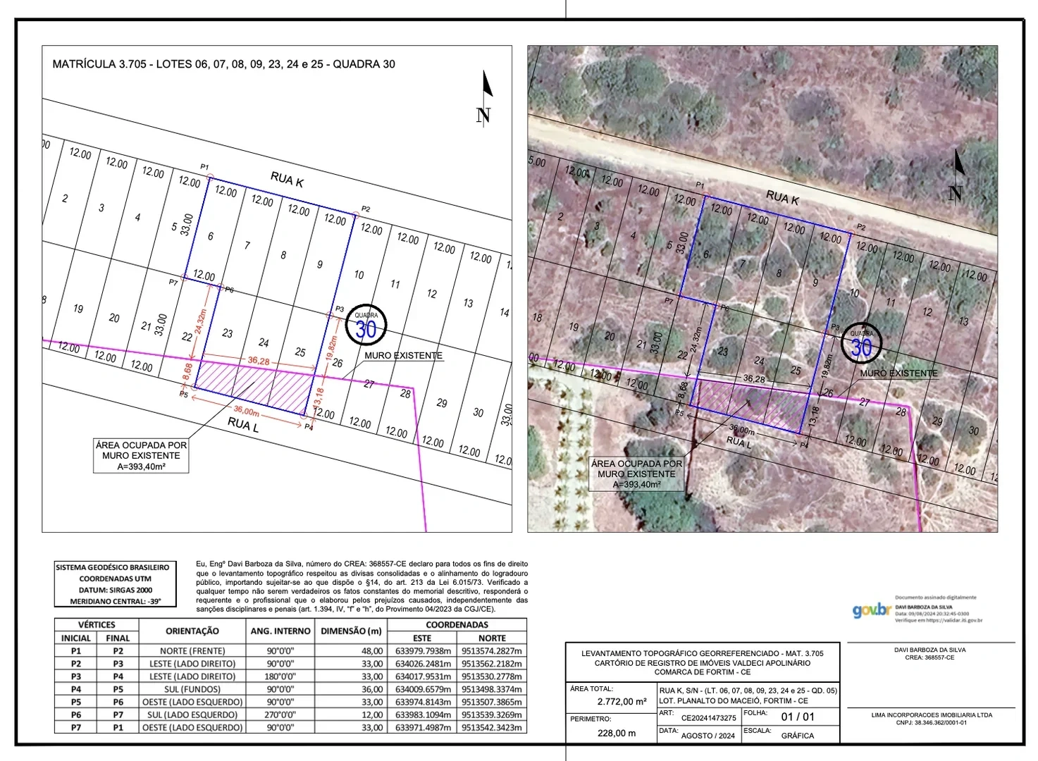 1 - vendita terreno vista mare fortim ceará brasile