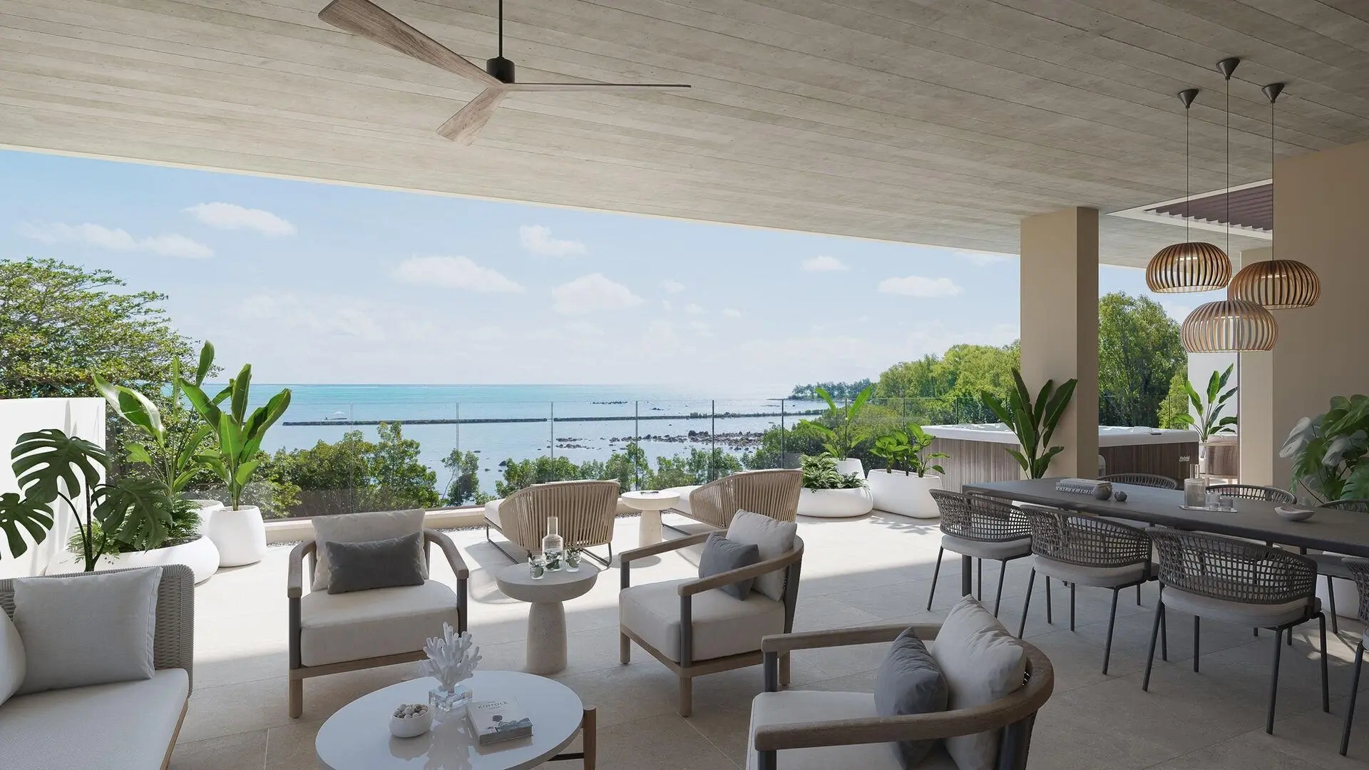 1 - vente appartement vue mer haute rive rivière du rempart île maurice