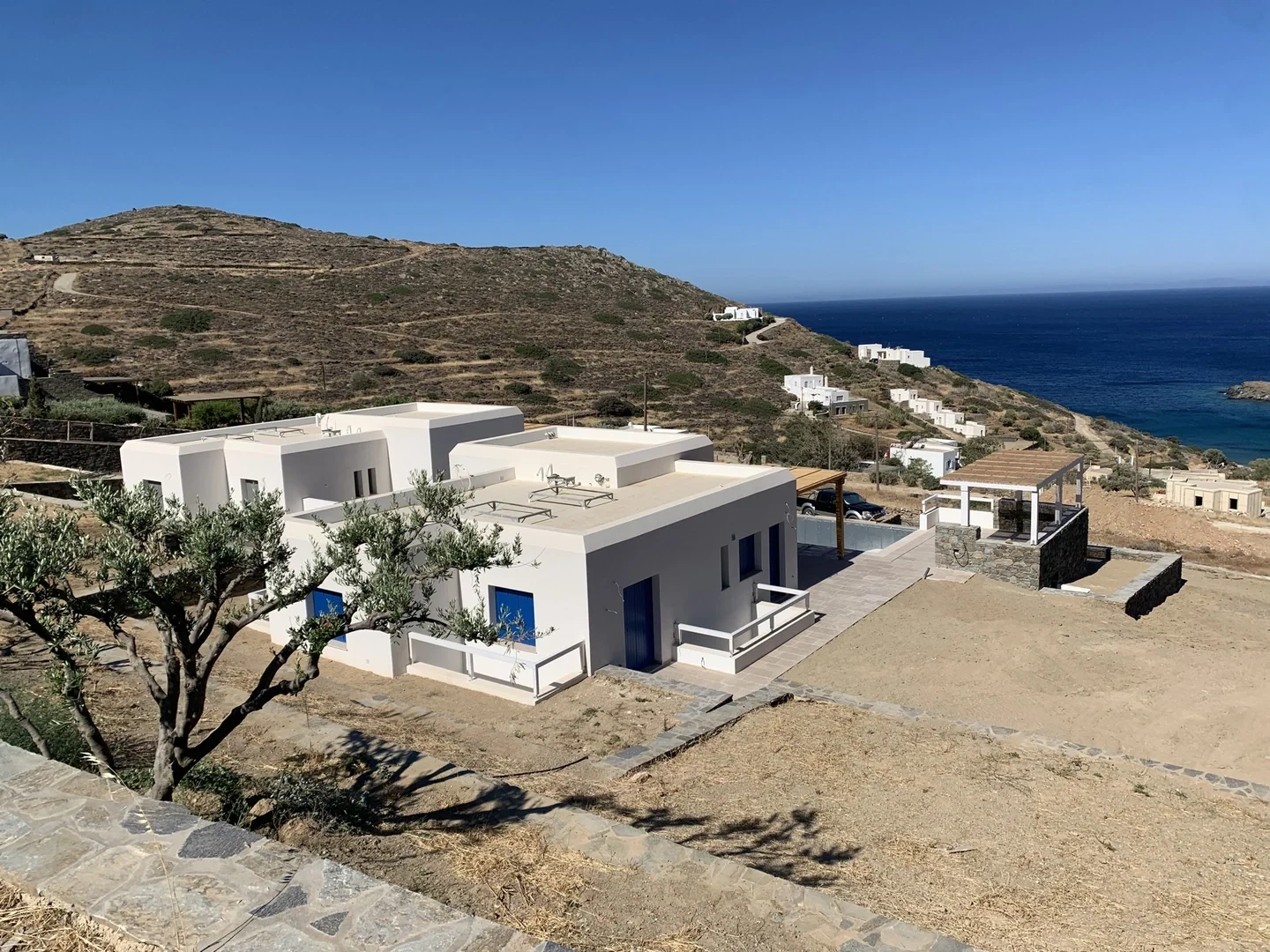 1 - verkoop huis uitzicht op zee syros - cycladen zuid-egeïsche eilanden griekenland