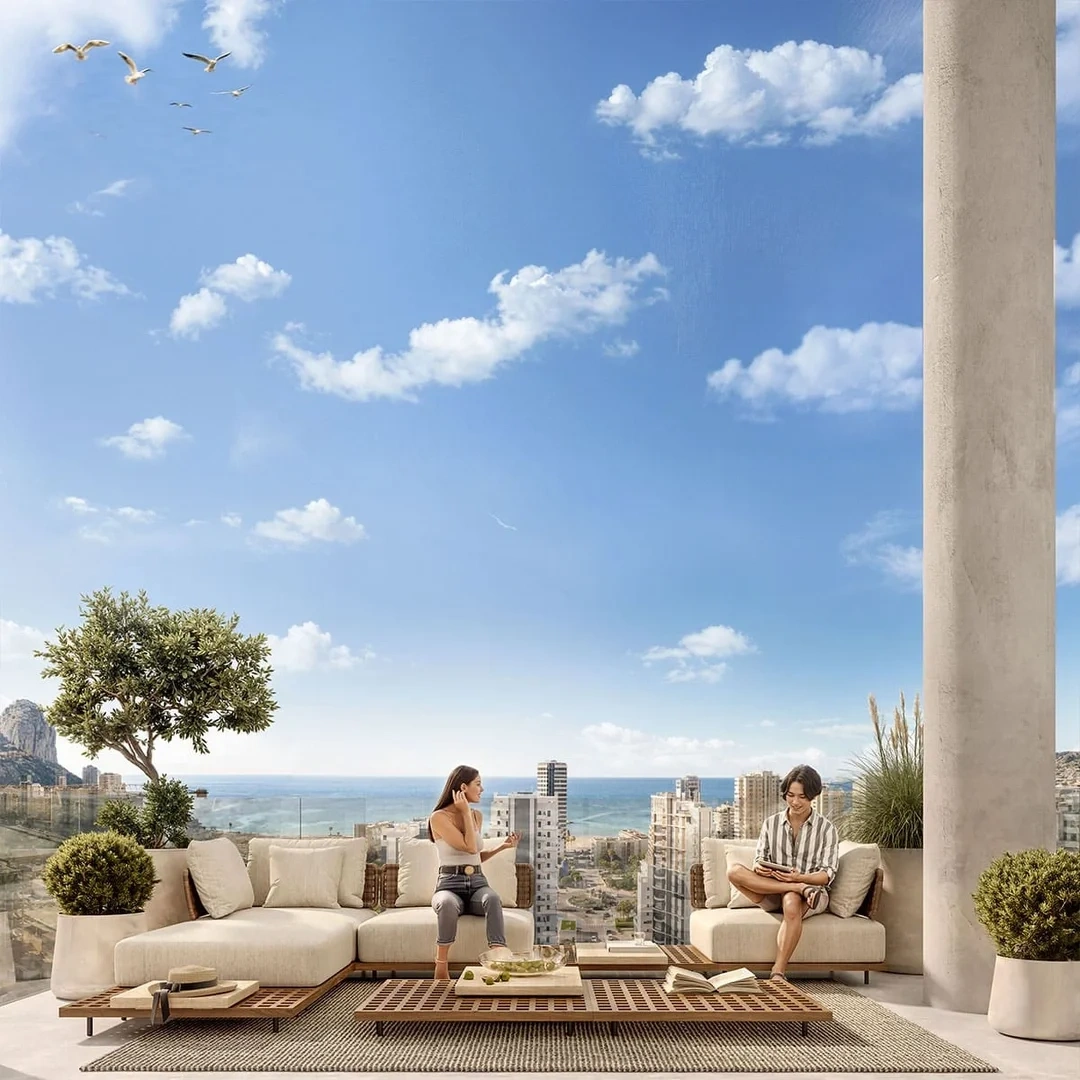 2 - verkoop appartement uitzicht op zee calpe - costa blanca valencian community spanje