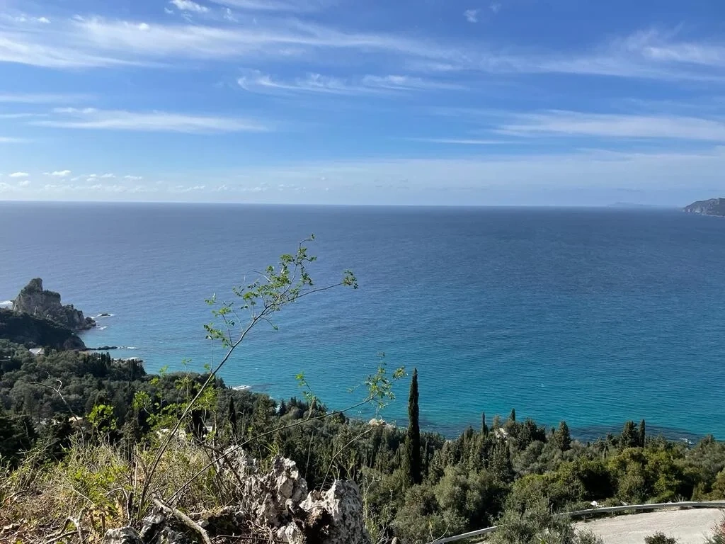 2 - vente terrain vue mer corfu îles ioniennes grèce