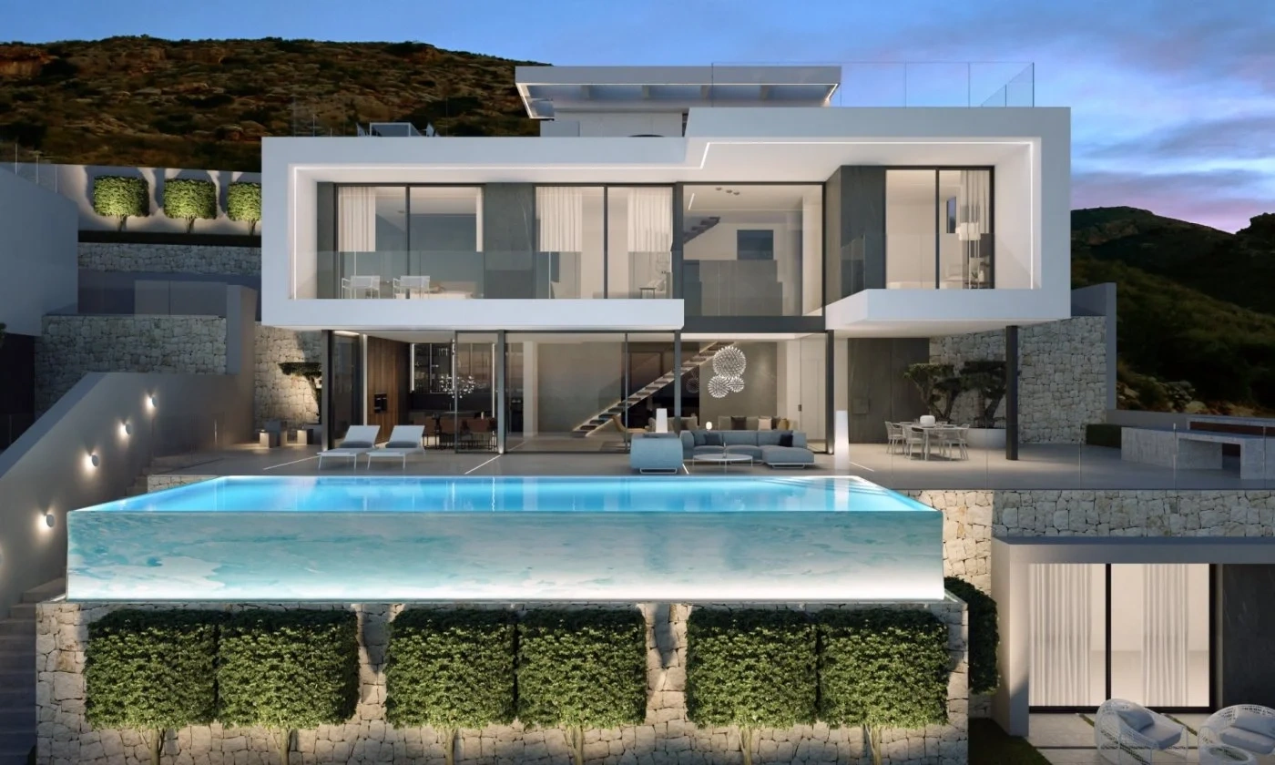 1 - verkoop huis uitzicht op zee finestrat - costa blanca valencian community spanje