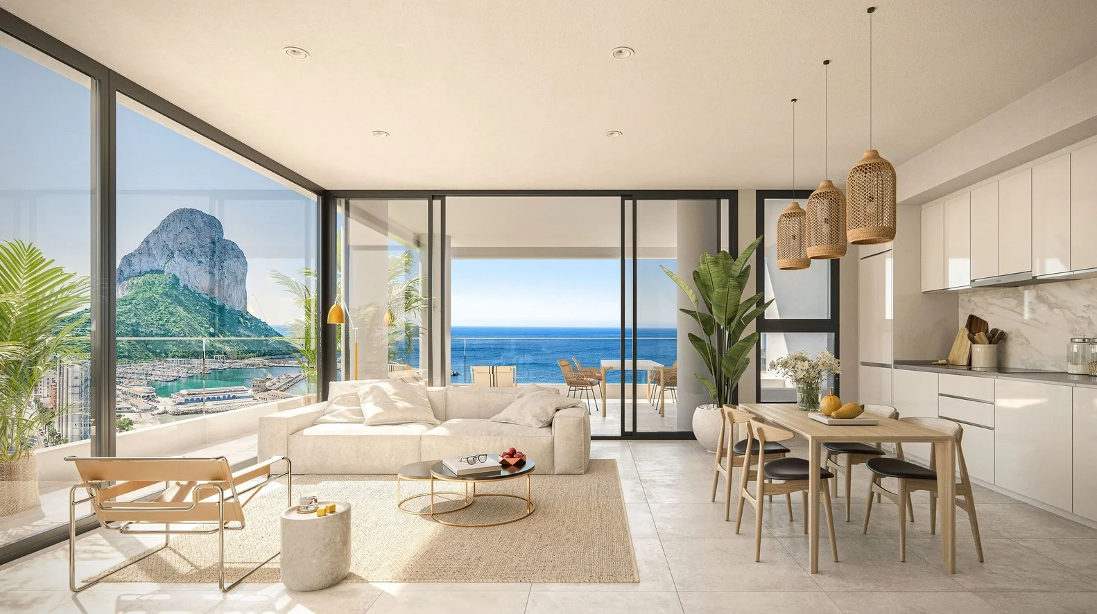 2 - продажа квартира вид моря calpe - costa blanca валенсия испания