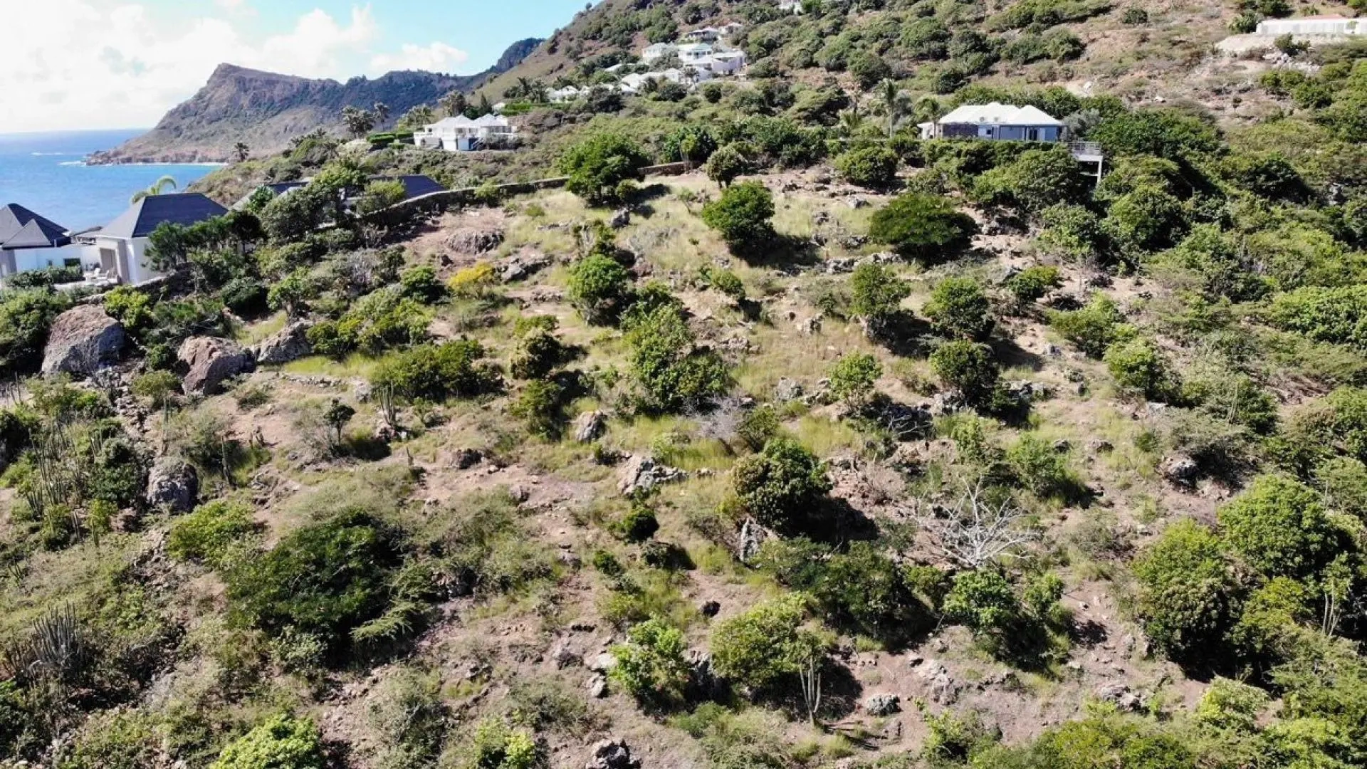 2 - sea view plot of land for sale in toiny saint barthélemy - french antilles caribbean islands