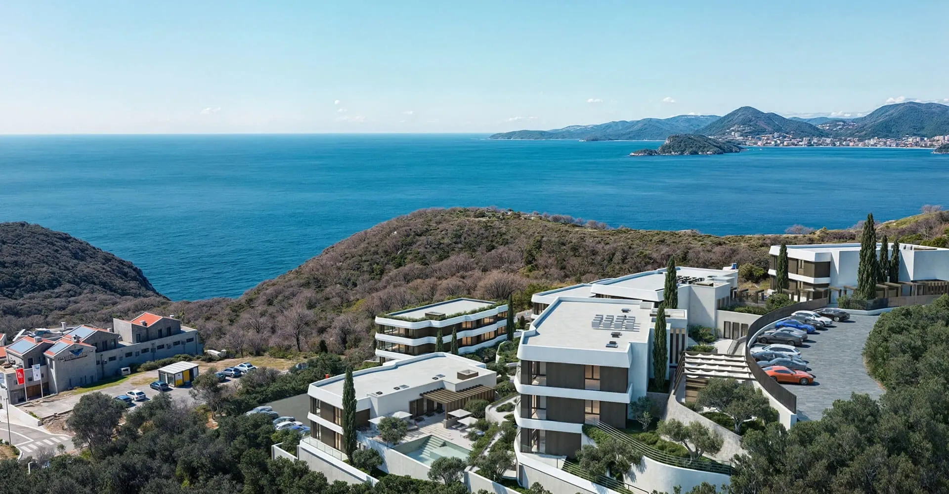 1 - venta apartamento vista al mar rijeka reževići budva montenegro