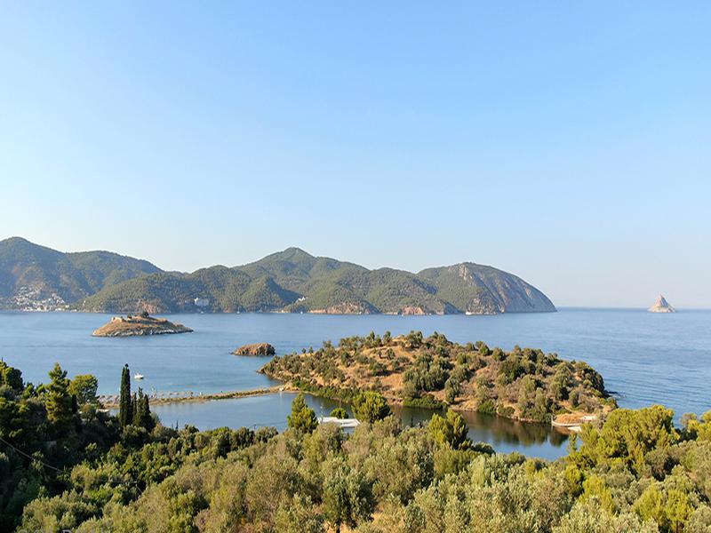 1 - vente terrain vue mer poros attique grèce