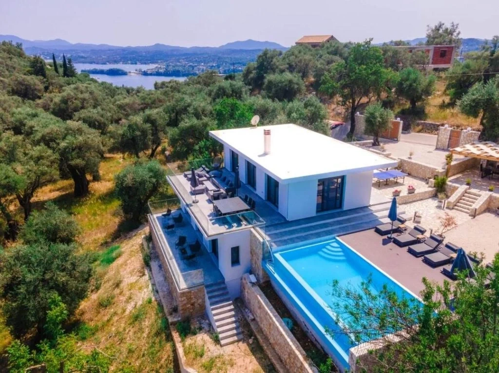 1 - продажа villa вид моря barbati ионические острова греция