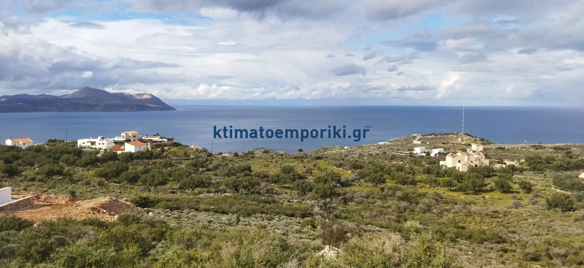 2 - venda terreno vista de mar kokkino chorio creta grécia