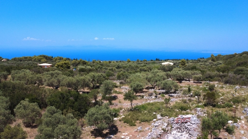 2 - vente terrain vue mer lefkada îles ioniennes grèce