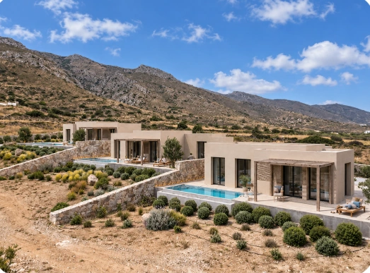 1 - verkoop villa uitzicht op zee naxos - cycladen zuid-egeïsche eilanden griekenland