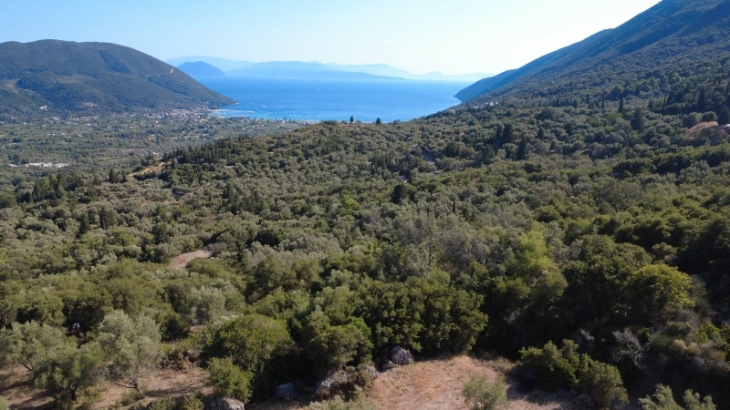 2 - verkoop terrein uitzicht op zee lefkada ionische eilanden griekenland
