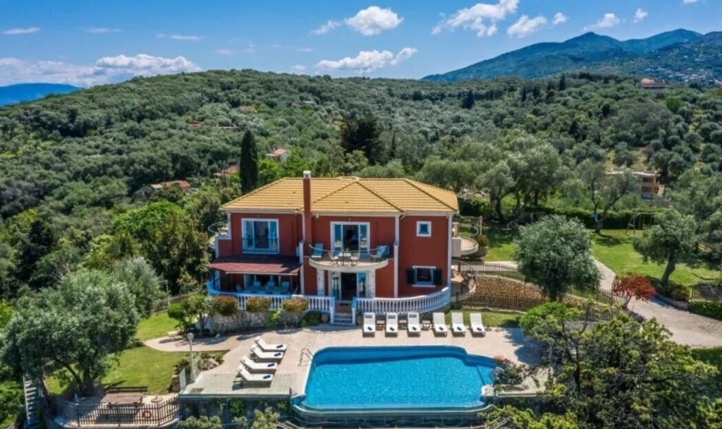 1 - vente villa vue mer corfu îles ioniennes grèce
