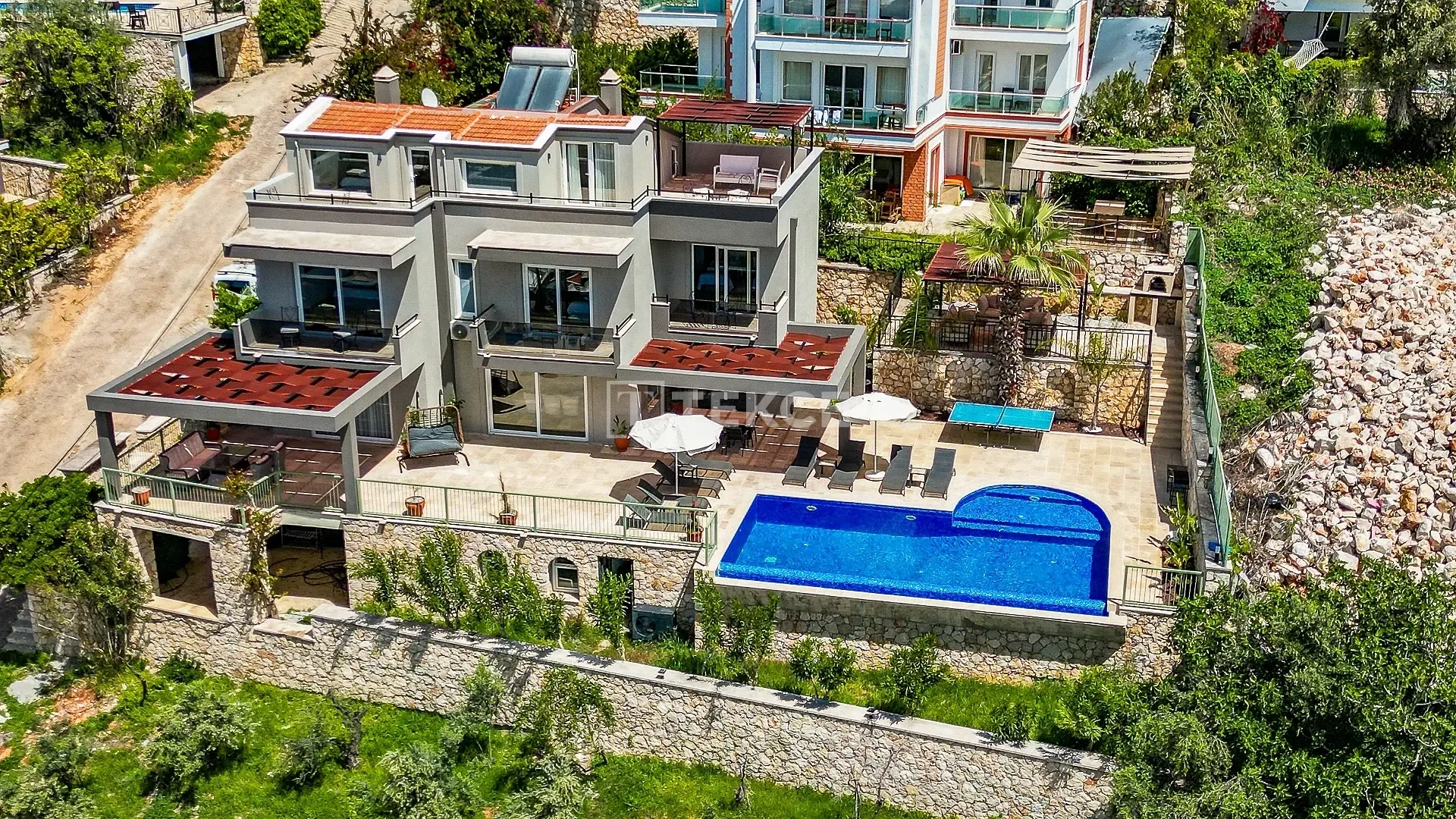 1 - vente maison vue mer kas antalya turquie