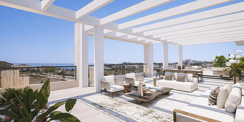 1 - продажа квартира вид моря mijas андалусия испания