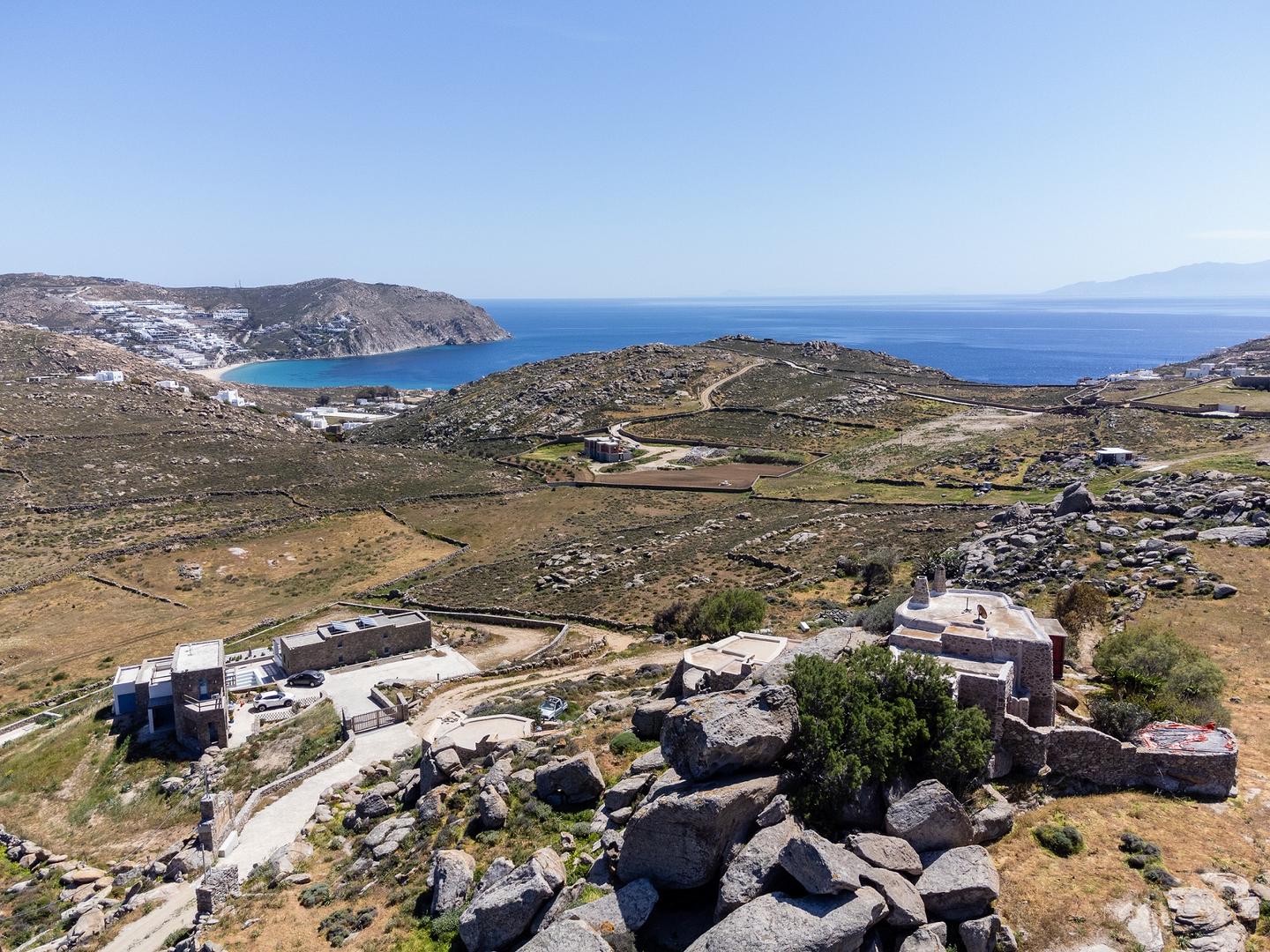 1 - vente maison vue mer mykonos - cyclades egée méridionale grèce