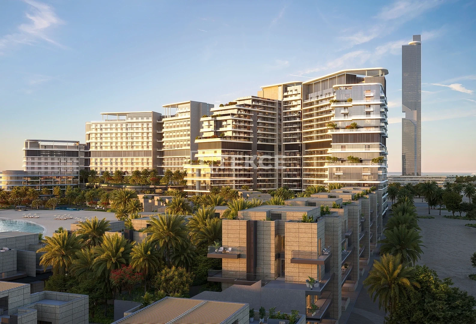 1 - vente appartement pieds dans l'eau al marjan island ras al-khaimah émirats arabes unis