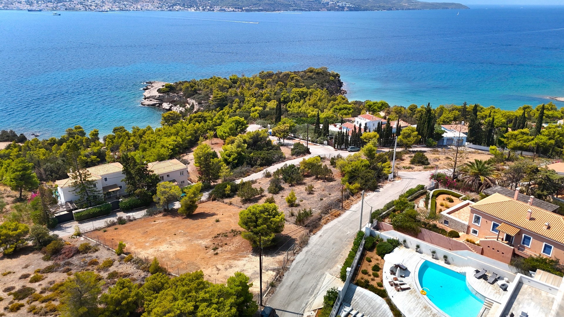 2 - venta terreno vista al mar kosta peloponeso grecia