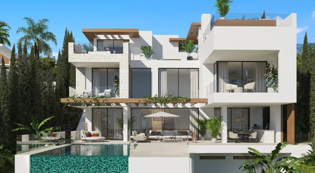 Casa vista al mar con terraza