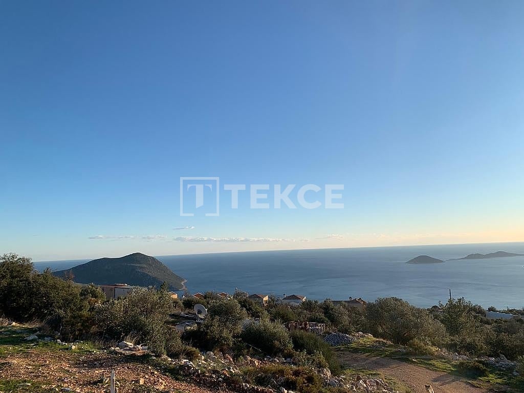 1 - sea view plot of land for sale in kas antalya turkey