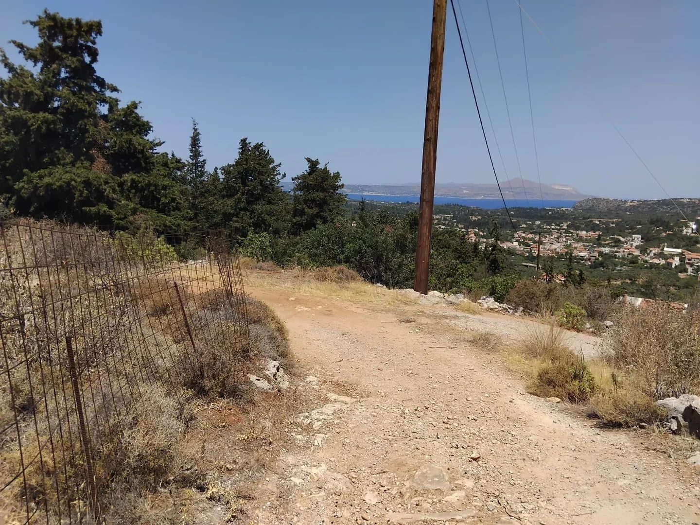 2 - vente terrain vue mer gavalochori crète grèce