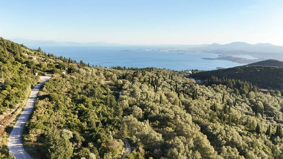 1 - vente terrain vue mer corfu îles ioniennes grèce