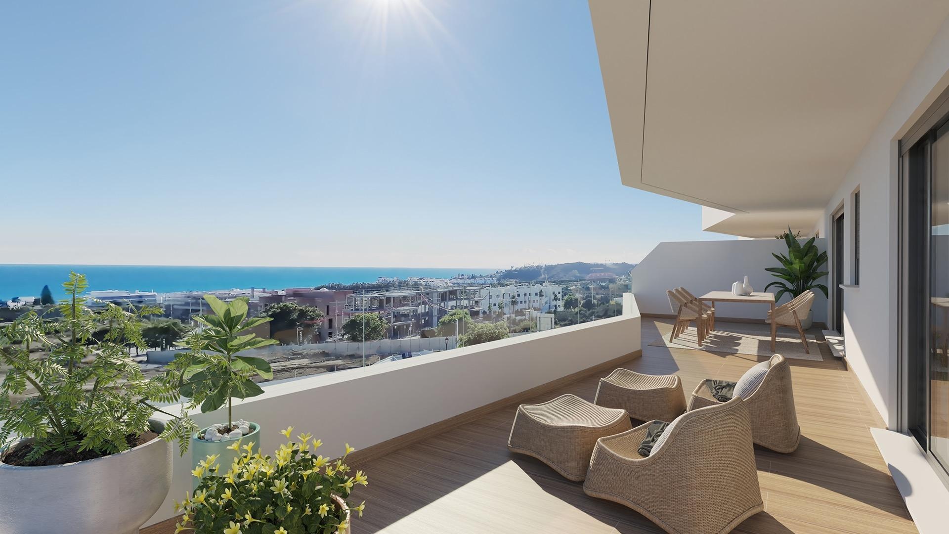 1 - venda apartamento vista de mar estepona - costa del sol andaluzia espanha