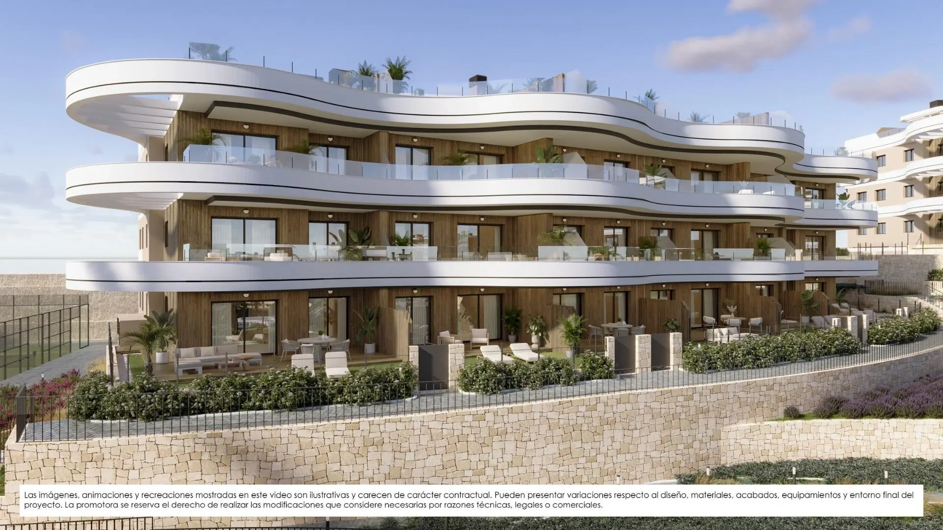 3 bedroom sea view apartment with swimming pool