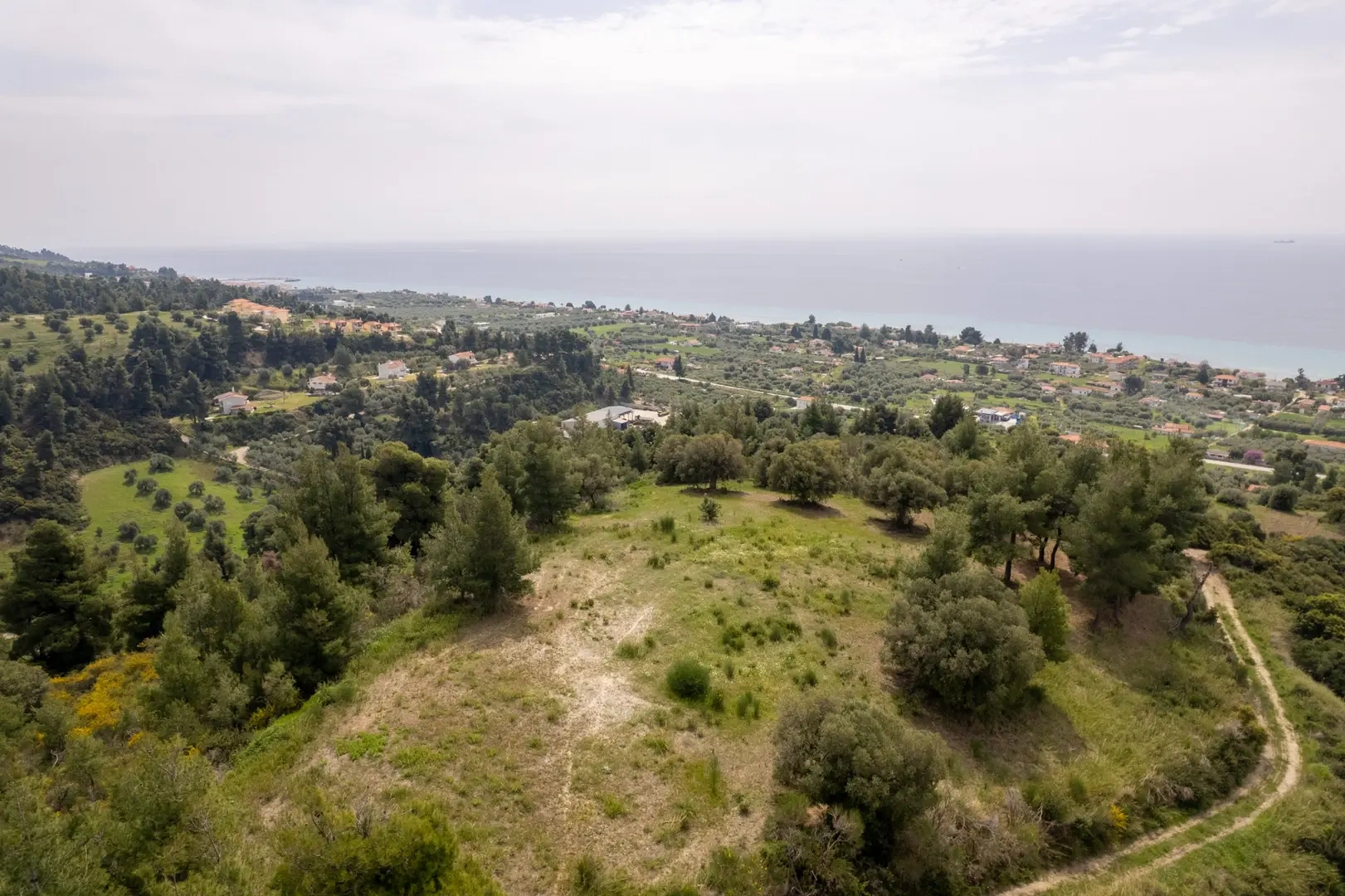 1 - venda terreno vista de mar néa skióni macedónia central grécia