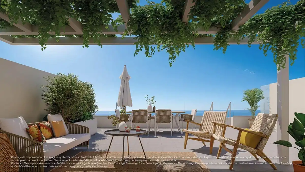 Apartamento vista de mar com terraco