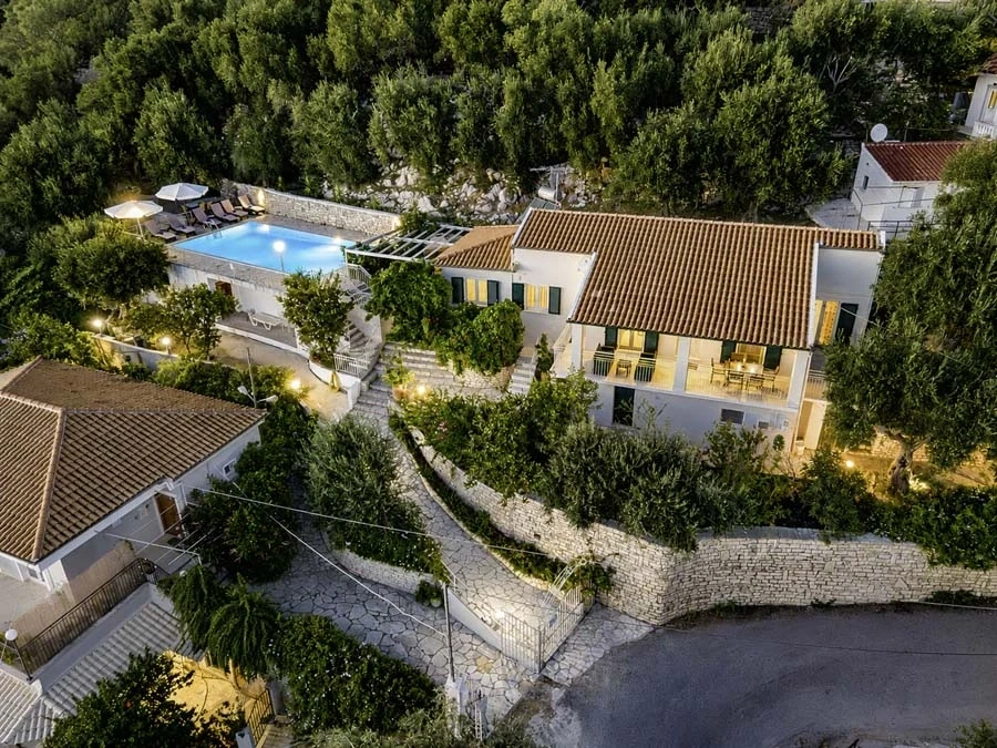 1 - vente villa vue mer nissaki îles ioniennes grèce