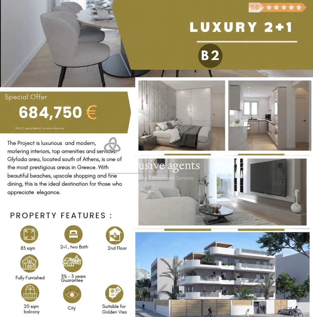 1 - venda apartamento vista de mar glyfada ática grécia
