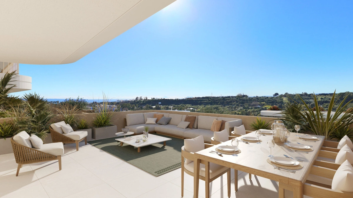 2 - sea view apartment for sale in cancelada - costa del sol andalusia spain