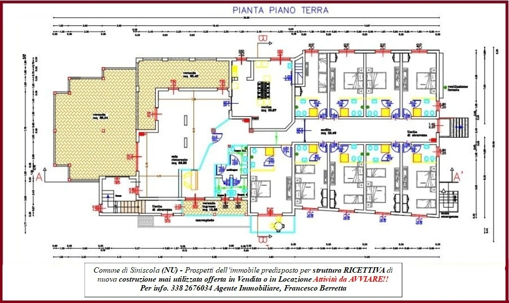 1 - vente commerce siniscola sardaigne italie