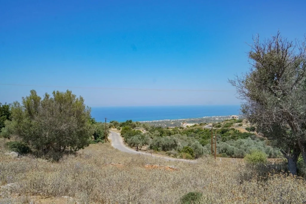 1 - sea view plot of land for sale in maroulás crete greece