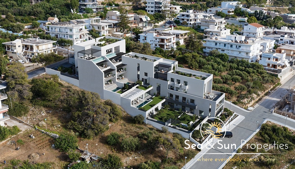 1 - verkoop appartement uitzicht op zee chania crete griekenland