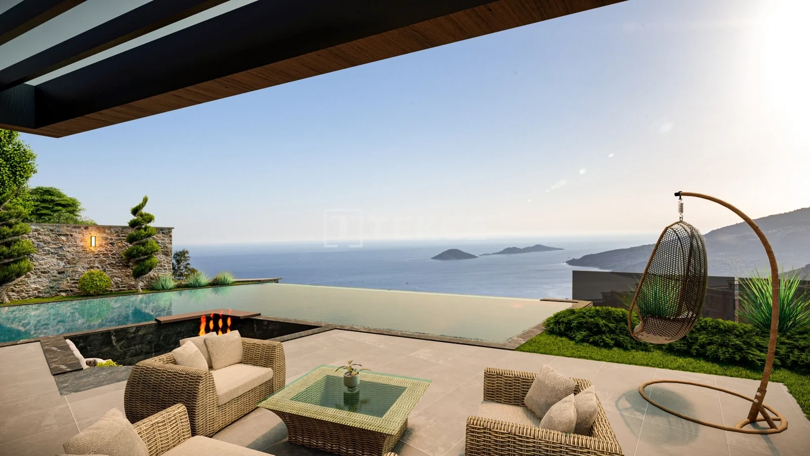 2 - vente maison vue mer kas antalya turquie