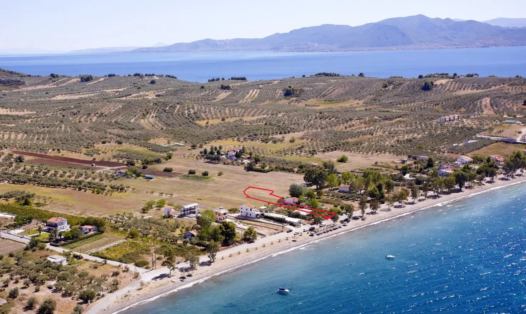 1 - vente terrain pieds dans l'eau licháda grèce centrale grèce