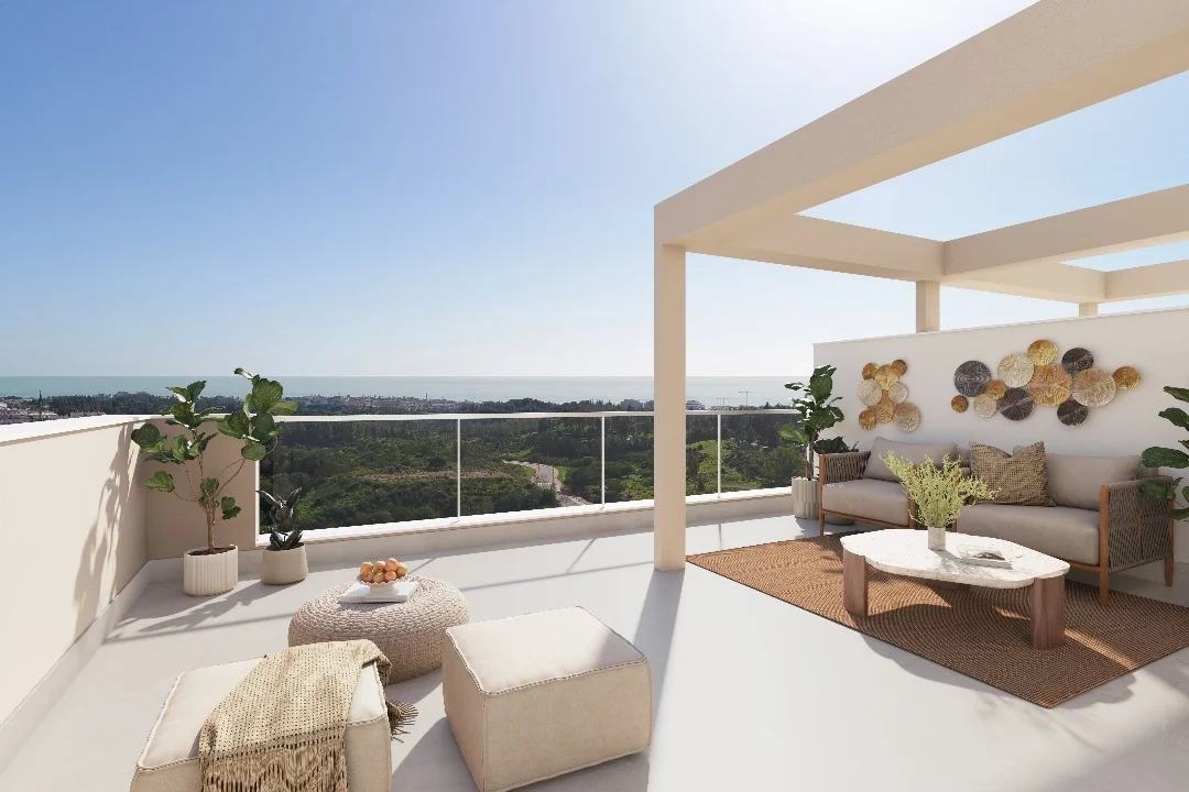 2 - vente appartement vue mer las lagunas de mijas andalousie espagne