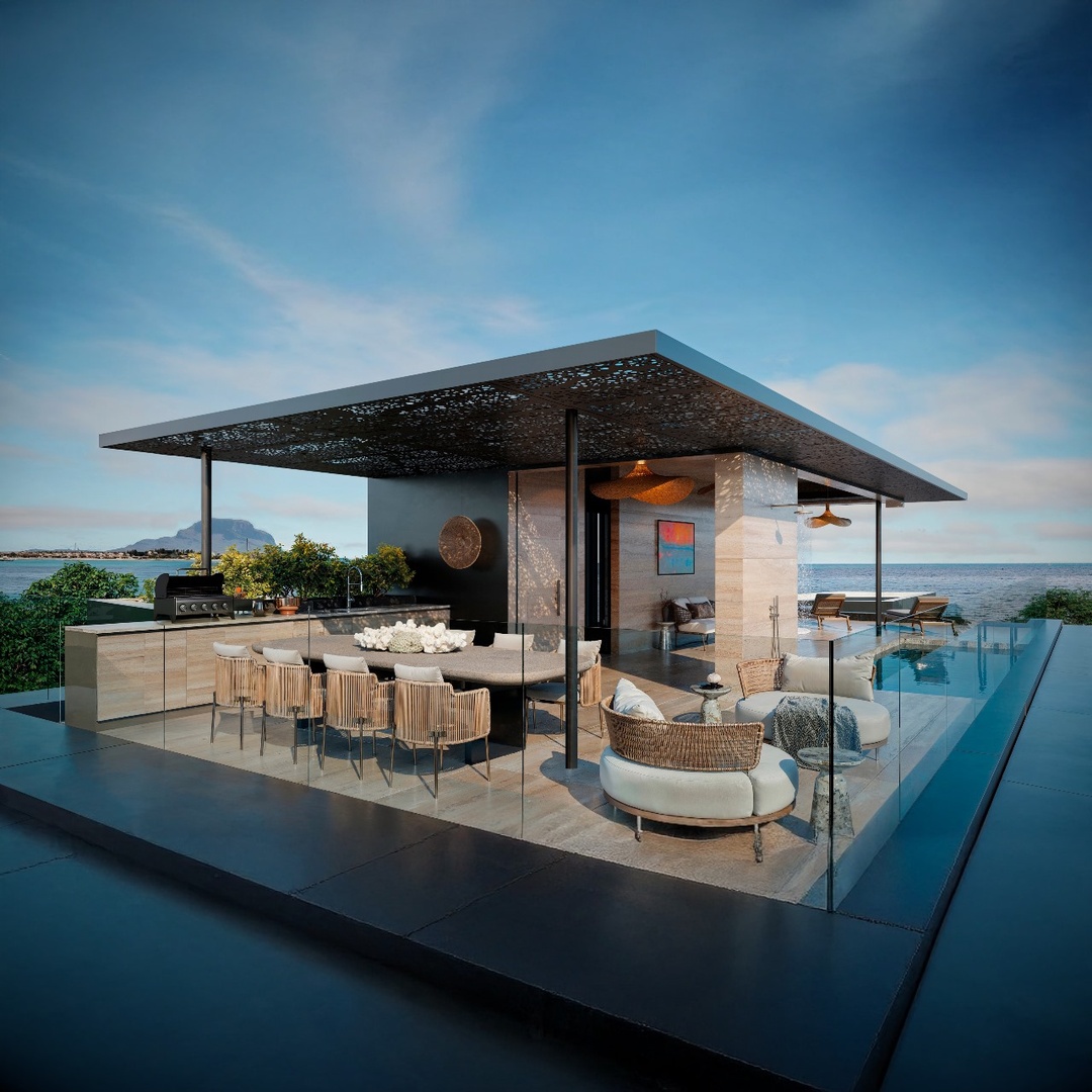 1 - waterfront house for sale in la preneuse rivière noire mauritius