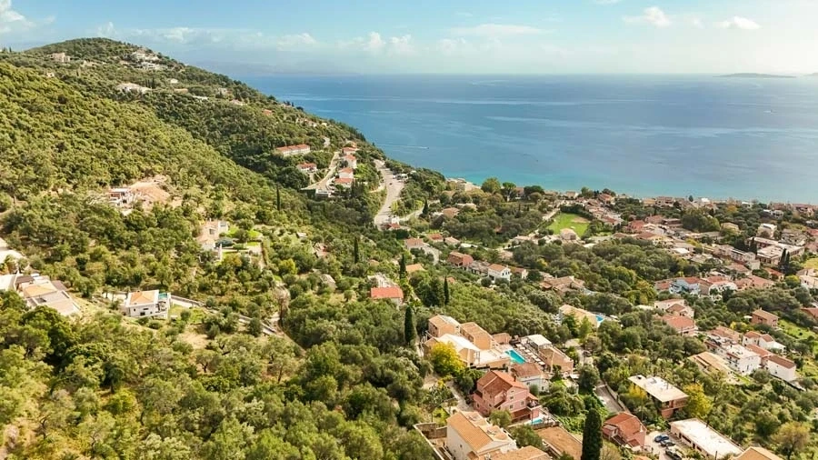 2 - vente villa vue mer agios markos îles ioniennes grèce