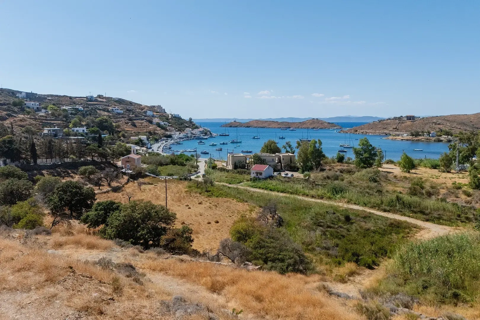 2 - vente terrain vue mer kéa - cyclades egée méridionale grèce