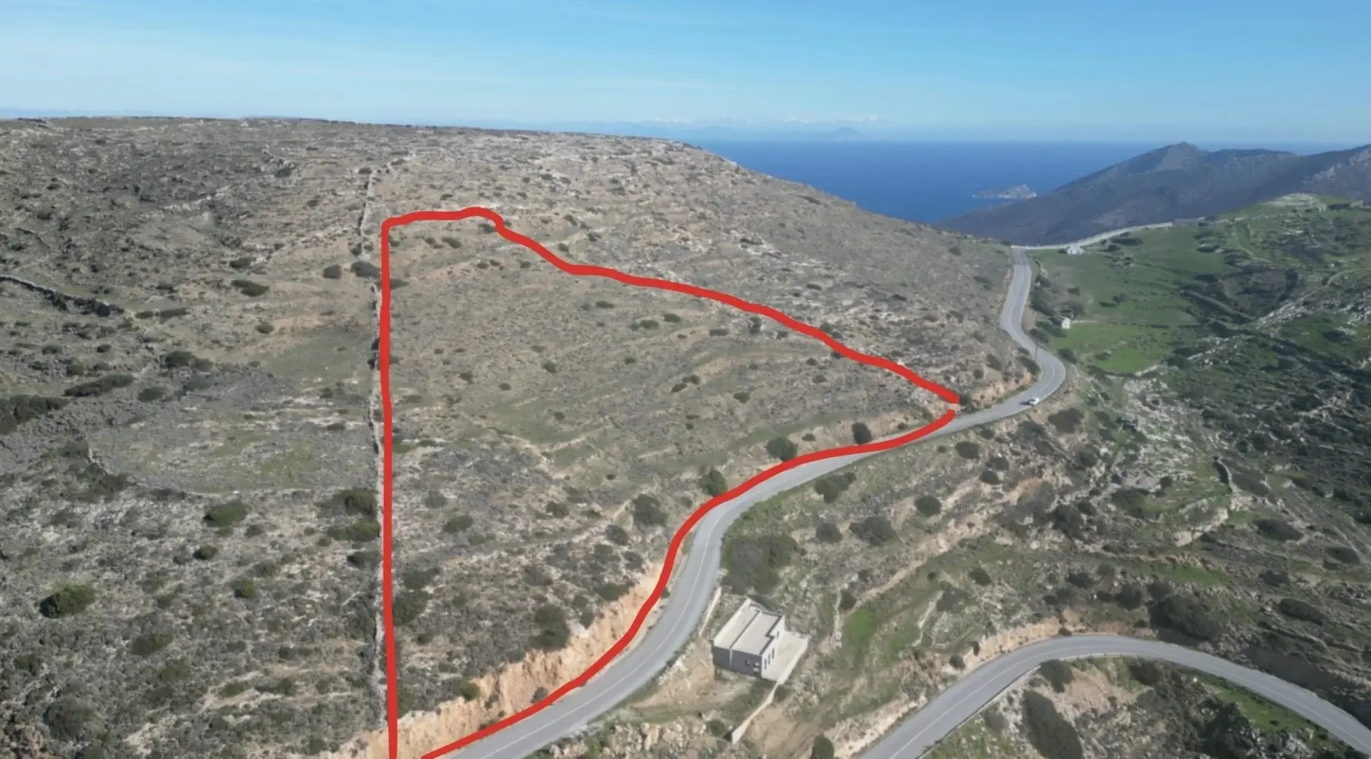 2 - sea view plot of land for sale in ios - cyclades south aegean greece
